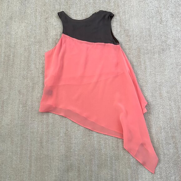 Stella & Jamie Asymmetrical Silk Sleeveless Blouse Top S - Picture 4 of 9